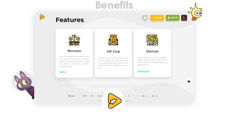 Benefits of Aussie Play Casino